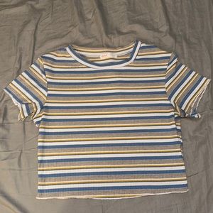 Romwe Ripped Crop Top